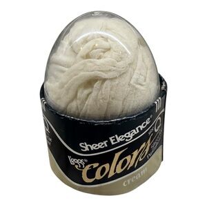 L’eggs Egg Colors Sheer Elegance Pantyhose Sheer Toe Cream Size Q